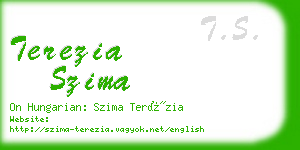 terezia szima business card